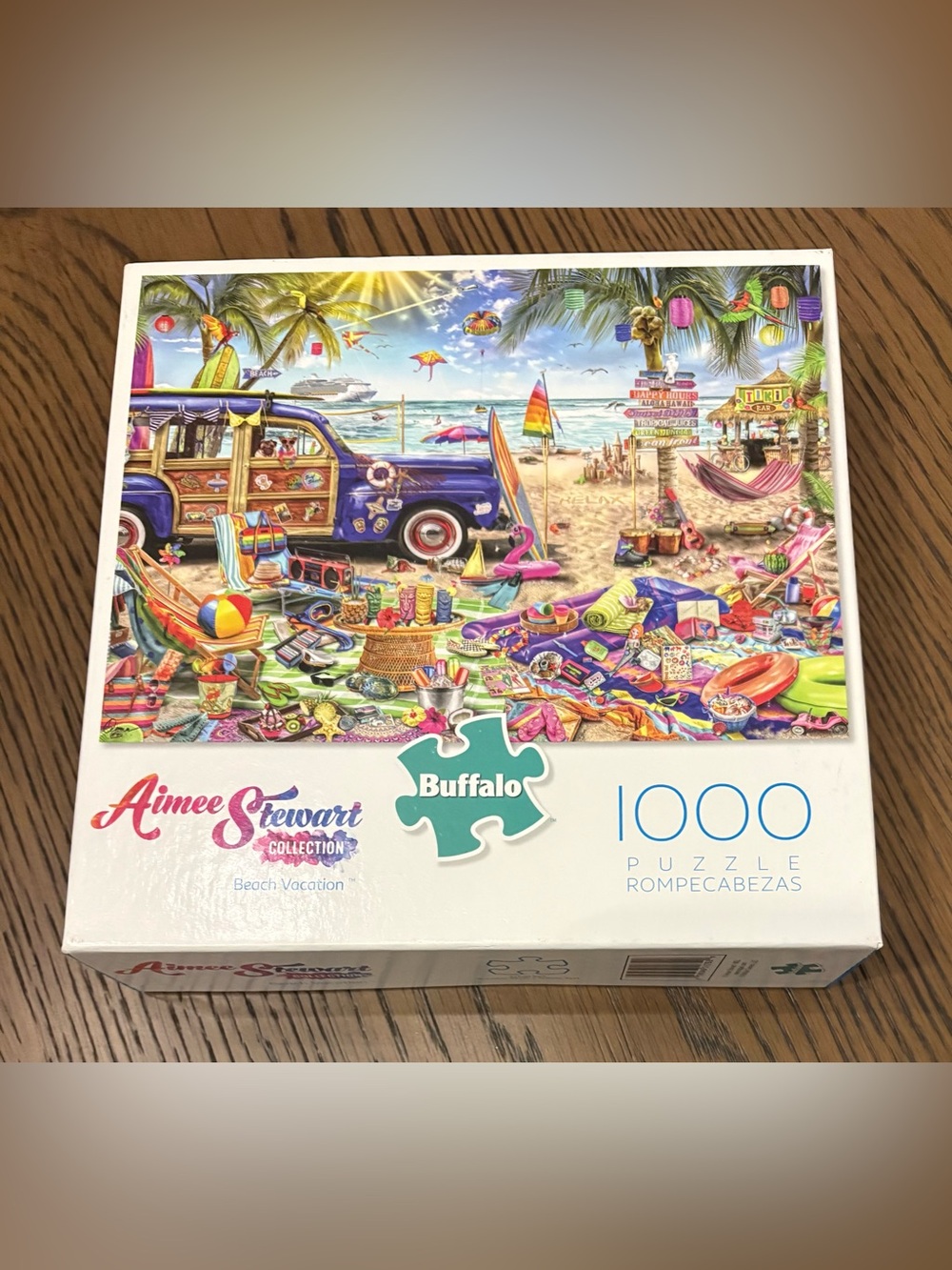 NEW Aimee Stewart - Beach
Vacation, 1000 Piece Puzzle, Buffalo Games, Sealed